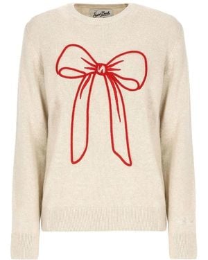 MC2 Saint Barth Round-Neck Knitwear - Blanc