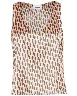 Niu Sleeveless Tops - Natural