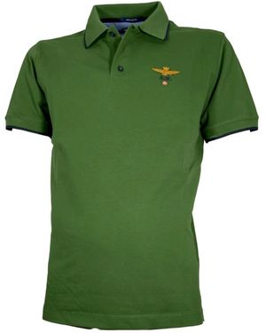 Aeronautica Militare Polo Shirts - Green
