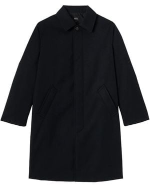 A.P.C. Single-Breasted Coats - Nero