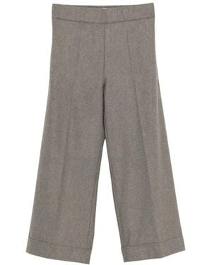 D.exterior Cropped Trousers - Grey