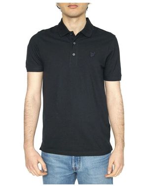 Lyle & Scott Tops ,Blauw ,Katoen Polo Shirt - Zwart