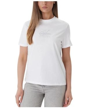 Calvin Klein Klassiek Seizoens T-Shirt - Grijs
