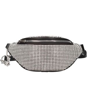 Alexander Wang Leren Pouch Met Strass - Grijs