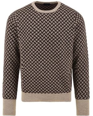 Drumohr Round-Neck Knitwear - Gris