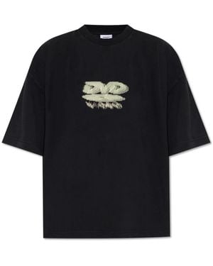 Vetements T-Shirt Mit Druck - Schwarz