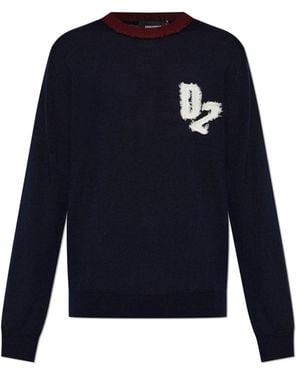 DSquared² Round-Neck Knitwear - Blue