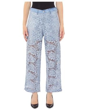 Liu Jo Straight Trousers - Blue