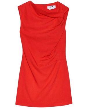 MSGM Short Dresses - Rouge