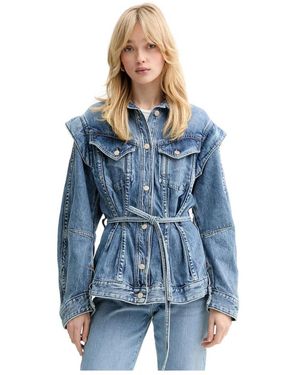 BOSS Jeansjacke C Chinched - Blau