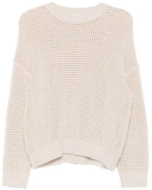 Peserico Pullover Mit Pailletten - Natur