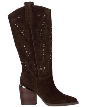 Alma En Pena. Cowboy & Biker Boots - Brown