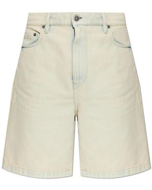 Golden Goose Denim Shorts - Natural