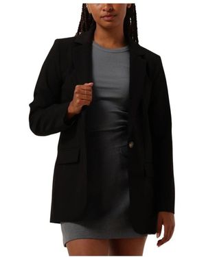 Object Schwarzer Blazer Mit Langen Ärmeln
