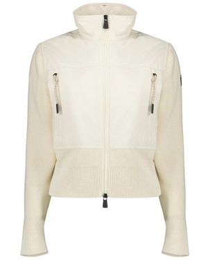 Moncler La Veste Cardigan Bi-Matière - Naturel