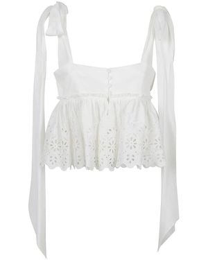 Chloé Sleeveless Tops - Blanco