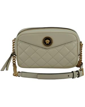 Versace Elegante borsa a tracolla per fotocamera in bianco - Verde