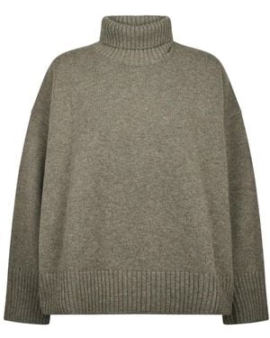 Soeur Truien & Vesten ,Grijs ,Wol William Turtleneck - Groen