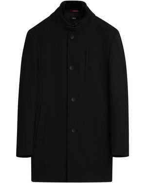 Cinque Single-Breasted Coats - Black