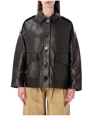 Sessun Leather Jackets - Negro