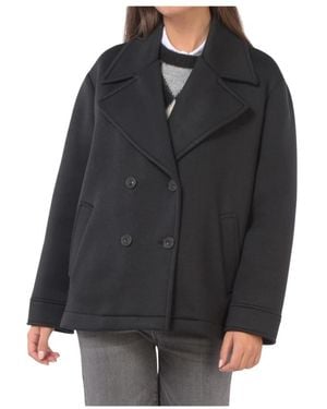 Kaos Double-Breasted Coats - Black