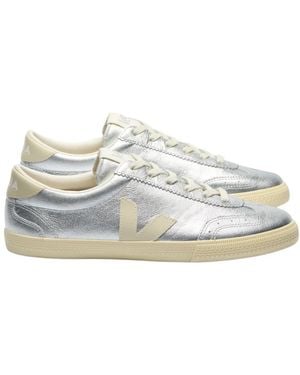Veja Schoenen ,Grijs ,Katoen Sneakers - Wit
