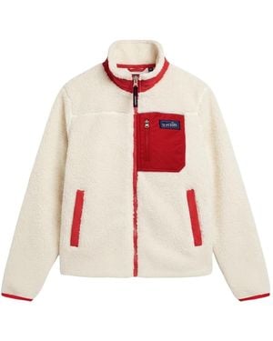 Superdry Heritage Zip Through Fleece - Rot