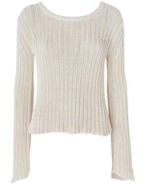 Pinko Truien & Vesten ,Wit ,Katoen Leslie Maglia Soft Cotton