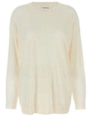 P.A.R.O.S.H. Rundhals-Pullover - Weiß