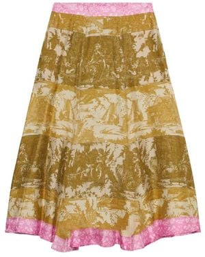 Pierre Louis Mascia Midi Skirts - Yellow