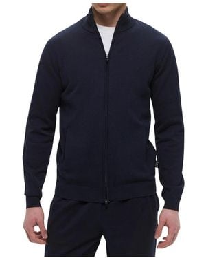 EA7 Full-Zip-Pullover - Blau