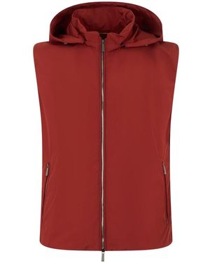 Moorer Jassen ,Rood ,Polyester Hoodie Vest