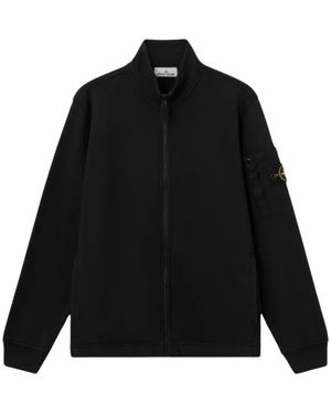 Stone Island Zip-Throughs - Negro