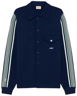 Autry Strickjacke Aus Viskose - Blau