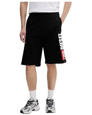 DIESEL Korte Broeken ,Zwart ,Katoen P-Crow-Div Shorts