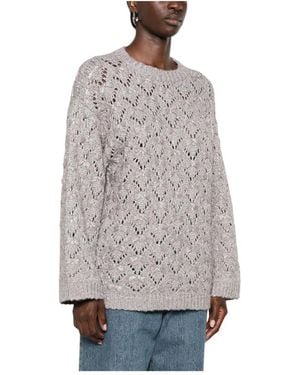Fabiana Filippi Round-Neck Knitwear - Grey