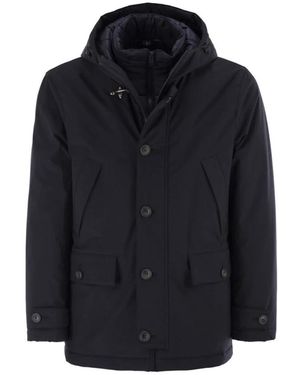 Fay Korte Parka - Blauw