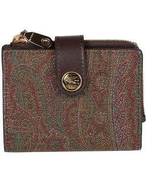 Etro Arnica Geldbörse - Braun
