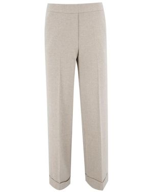 Le Tricot Perugia Straight Hosen - Grau