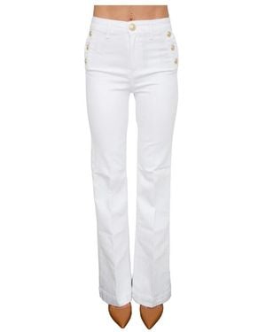 Liu Jo Boot-Cut Jeans - Blanco