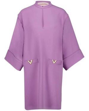 Valentino Garavani Short Dresses - Purple
