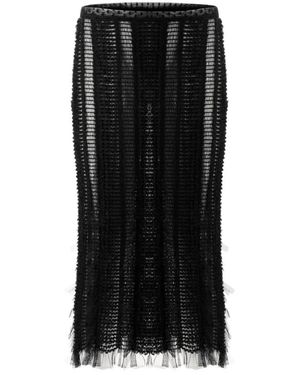 Roberta Einer Angel Midi Rok - Zwart