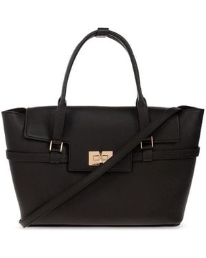 Max Mara Tassen ,Bruin ,Leer Margaux Handtas - Zwart