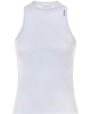 Dondup Sleeveless Tops - White