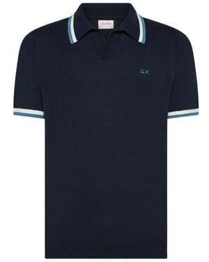 Sun 68 Polo Shirts - Blue