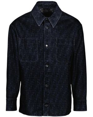 Fendi Denim Shirts - Blue