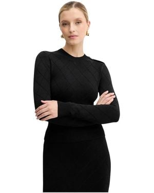 Marciano Round-Neck Knitwear - Black