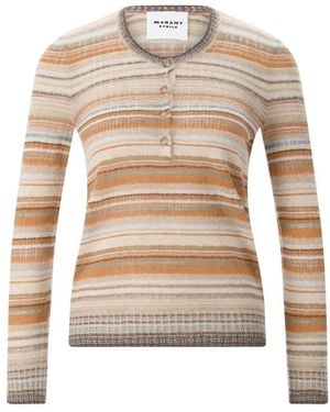 Isabel Marant Rundhals-Strickpullover - Natur