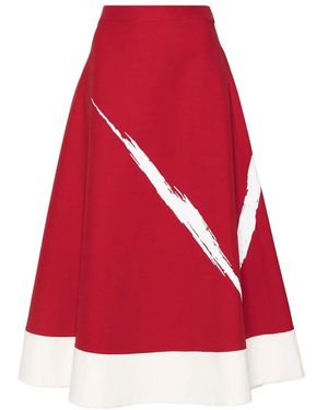 Valentino Garavani Midi Skirts - Red