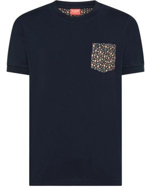Sun 68 Pocket Beach T-Shirt - Blauw